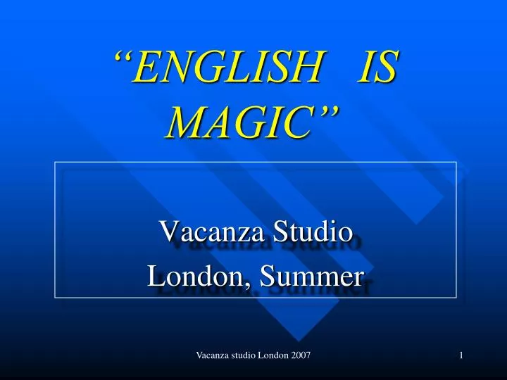 english is magic