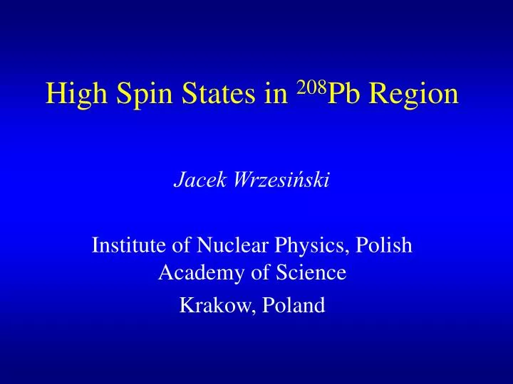 high spin states in 208 pb region