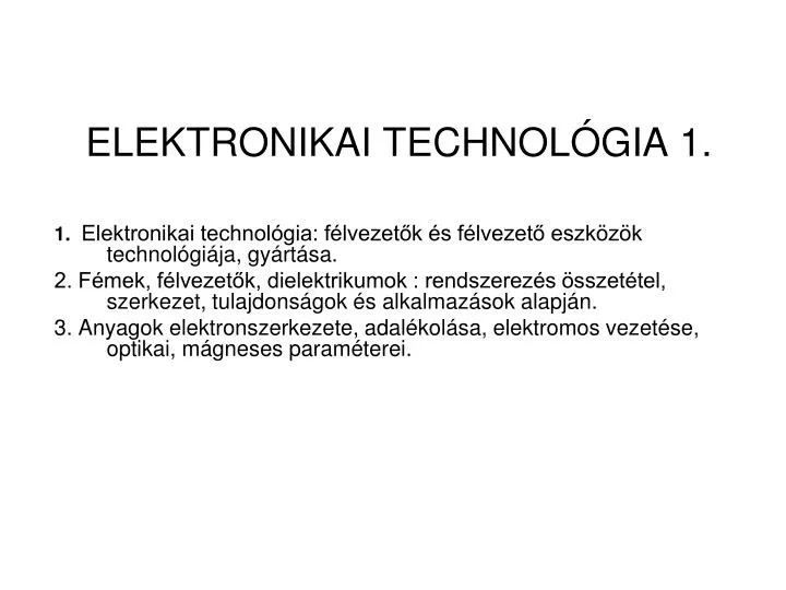 elektronikai technol gia 1