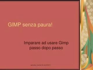 gimp senza paura