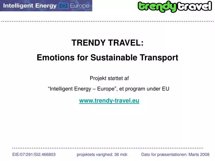 trendy travel emotions for sustainable transport
