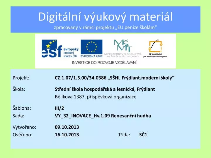 digit ln v ukov materi l zpracovan v r mci projektu eu pen ze kol m