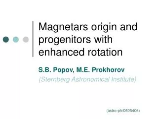 Magnetars origin and progenitors with enhanced rotation