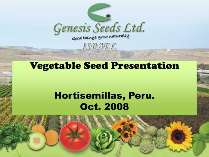 vegetable seed presentation