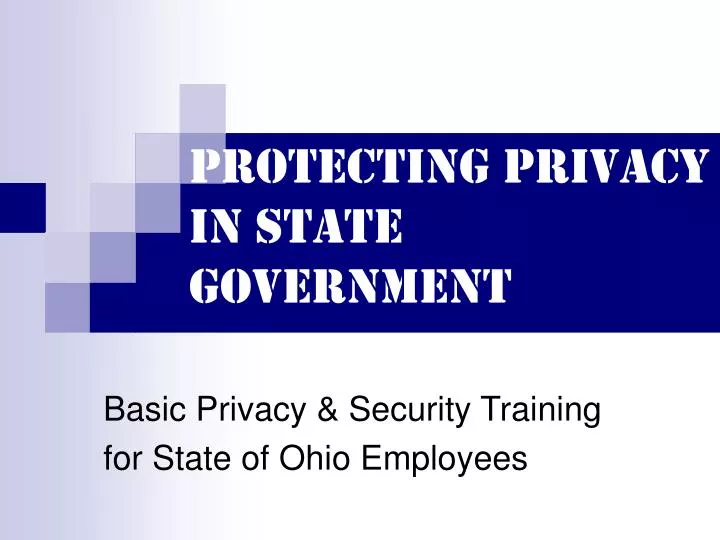 protecting privacy in state government