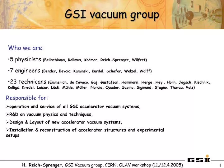 gsi vacuum group