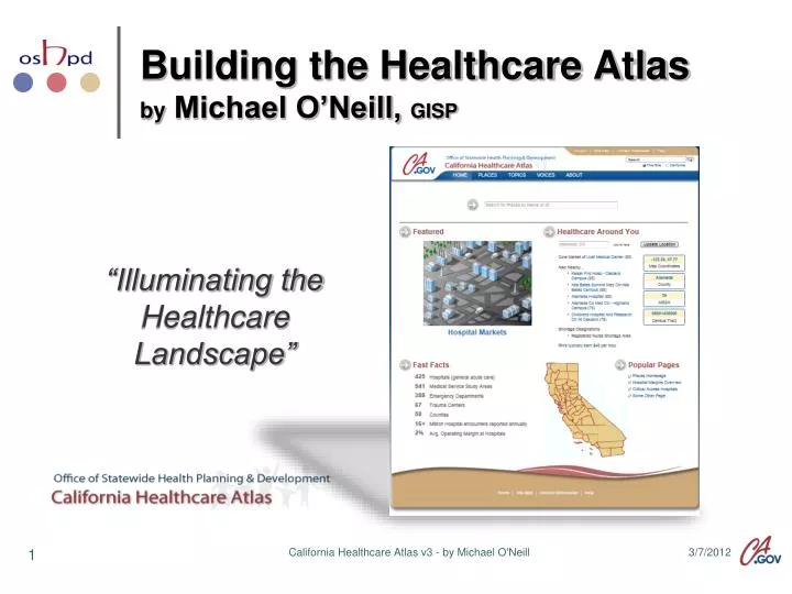 building the healthcare atlas by michael o neill gisp