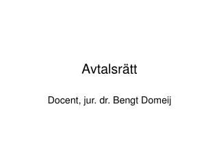 avtalsr tt