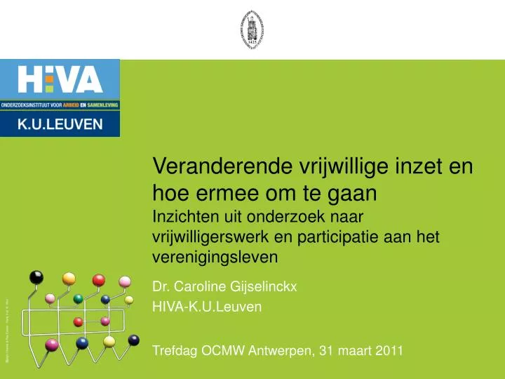 dr caroline gijselinckx hiva k u leuven trefdag ocmw antwerpen 31 maart 2011