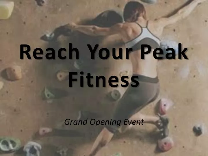 reach your peak fitness