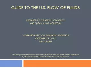 U.S. Flow of Funds Online Guide