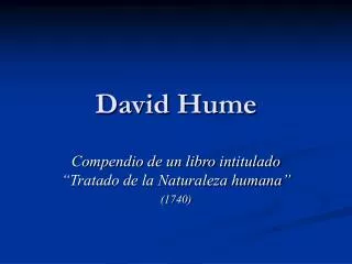 david hume