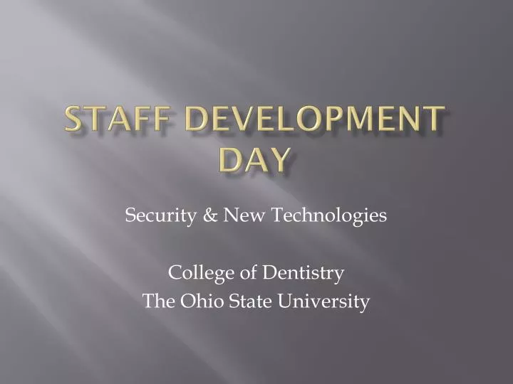 staff development day