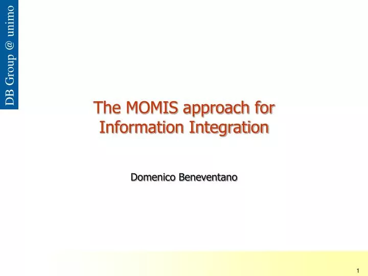 the momis approach for information integration