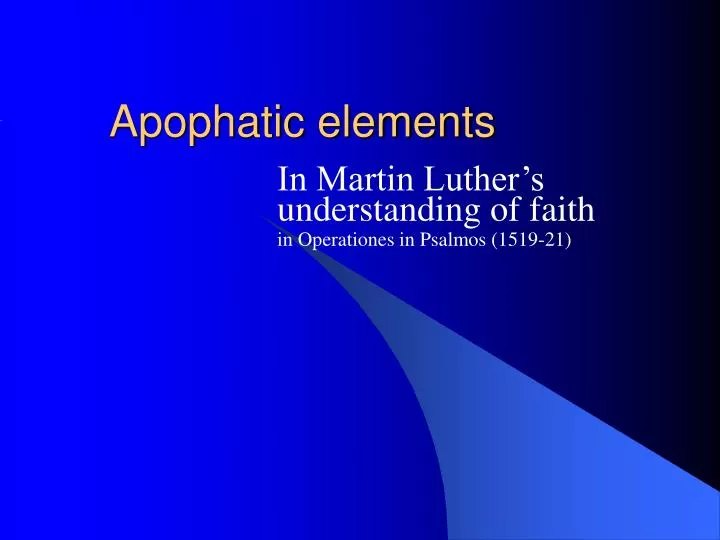 apophatic elements