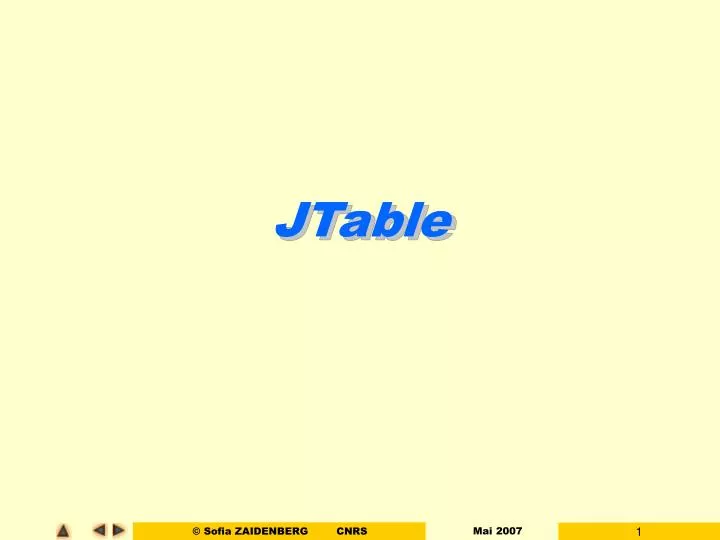 jtable