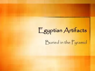 Egyptian Artifacts