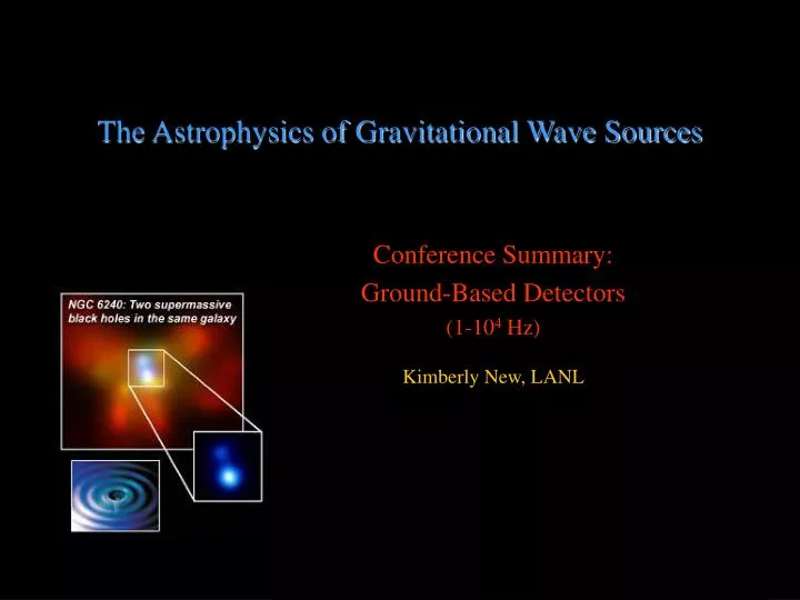 the astrophysics of gravitational wave sources