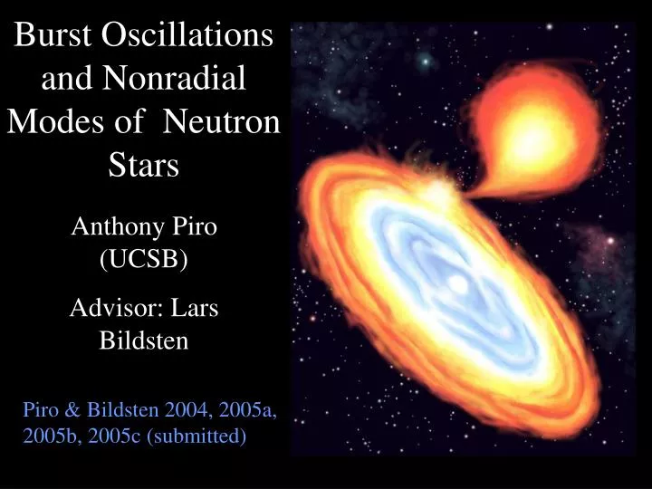 burst oscillations and nonradial modes of neutron stars