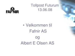 tollpost futurum 13 06 08