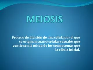 meiosis
