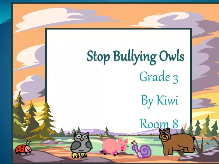 stop bullying owls