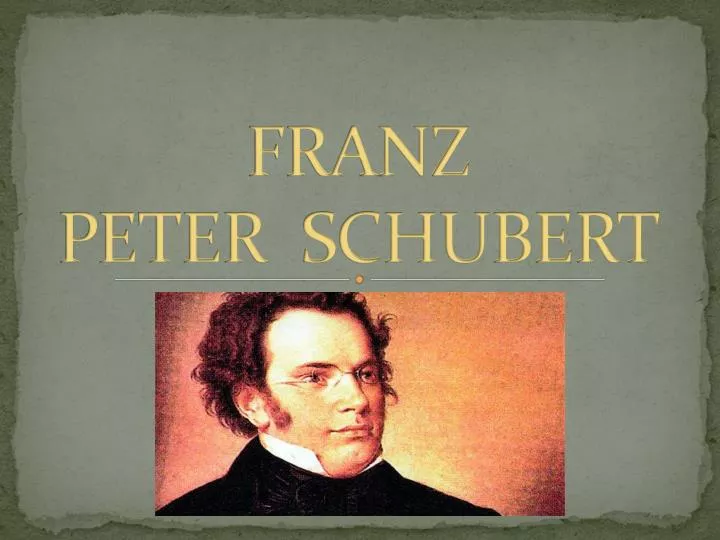 franz peter schubert