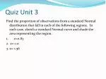 Quiz Unit 3 - slide 1