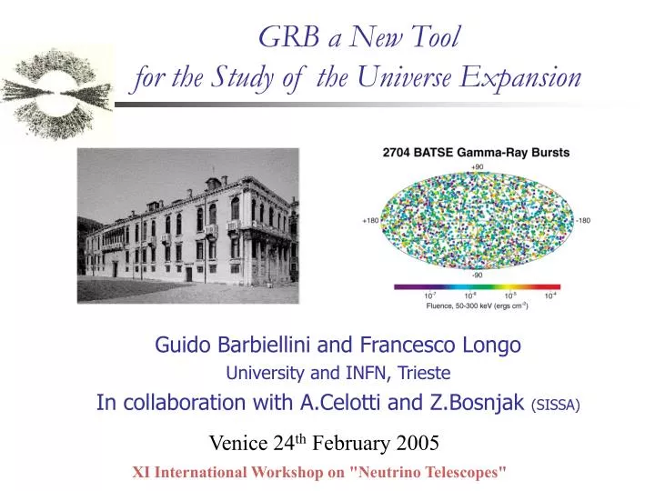 grb a new tool for the study of the universe expansion