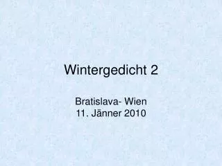 wintergedicht 2