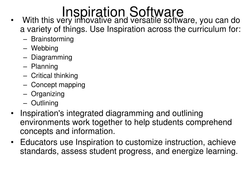 PPT - Inspiration Software PowerPoint Presentation, free download - ID ...