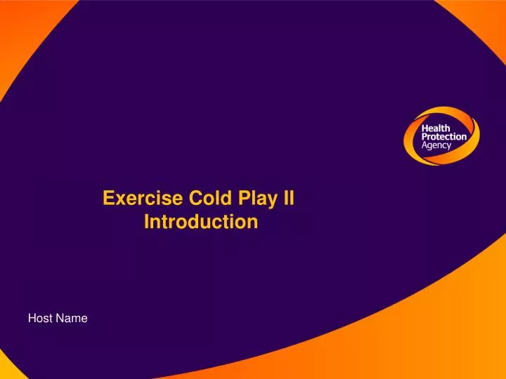 exercise cold play ii introduction