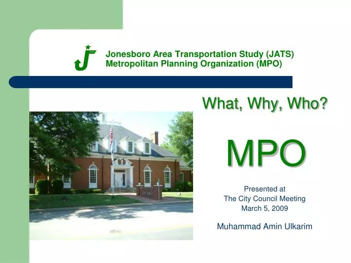 jonesboro area transportation study jats metropolitan planning organization mpo