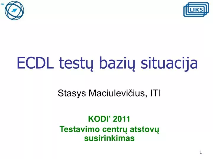 ecdl test bazi situacija