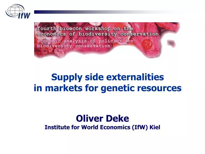 oliver deke institute for world economics ifw kiel
