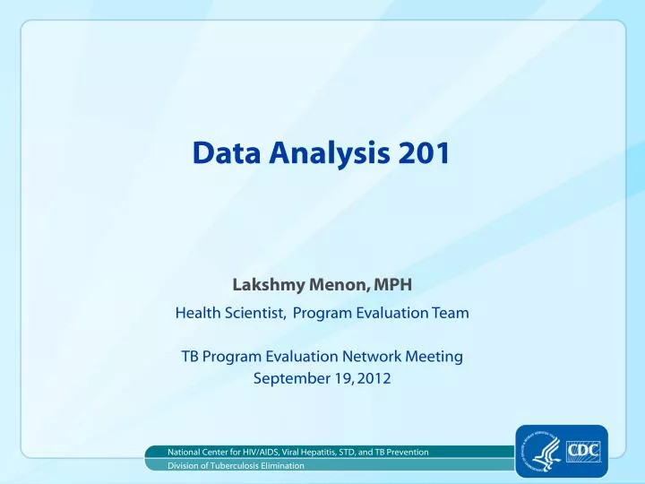 data analysis 201