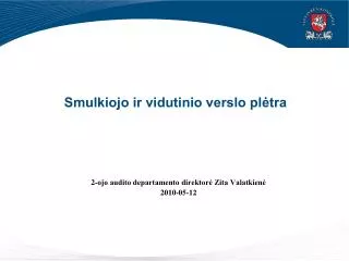 smulkiojo ir vidutinio verslo pl tra
