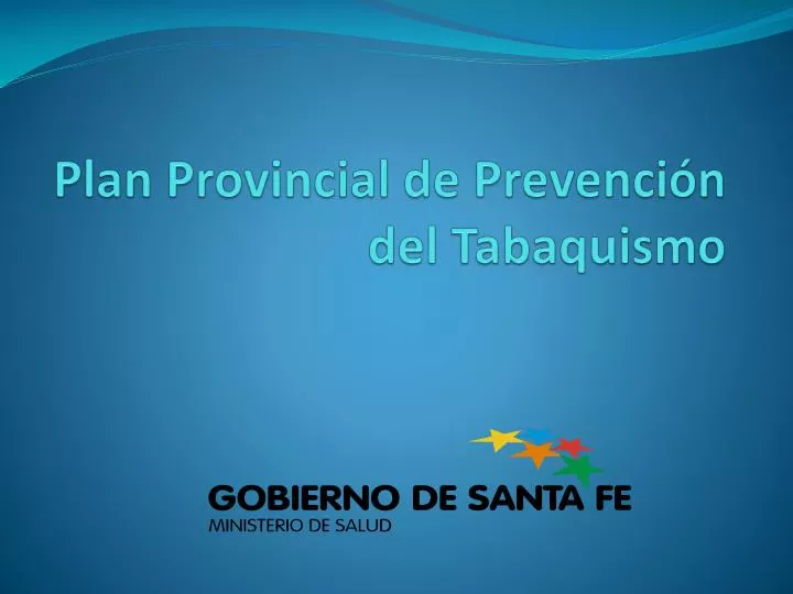 plan provincial de prevenci n del tabaquismo