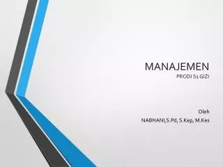 manajemen prodi s1 gizi
