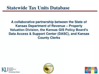 Statewide Tax Units Database