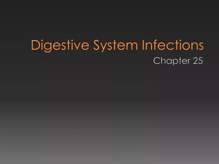 digestive system infections