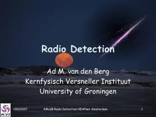 Radio Detection