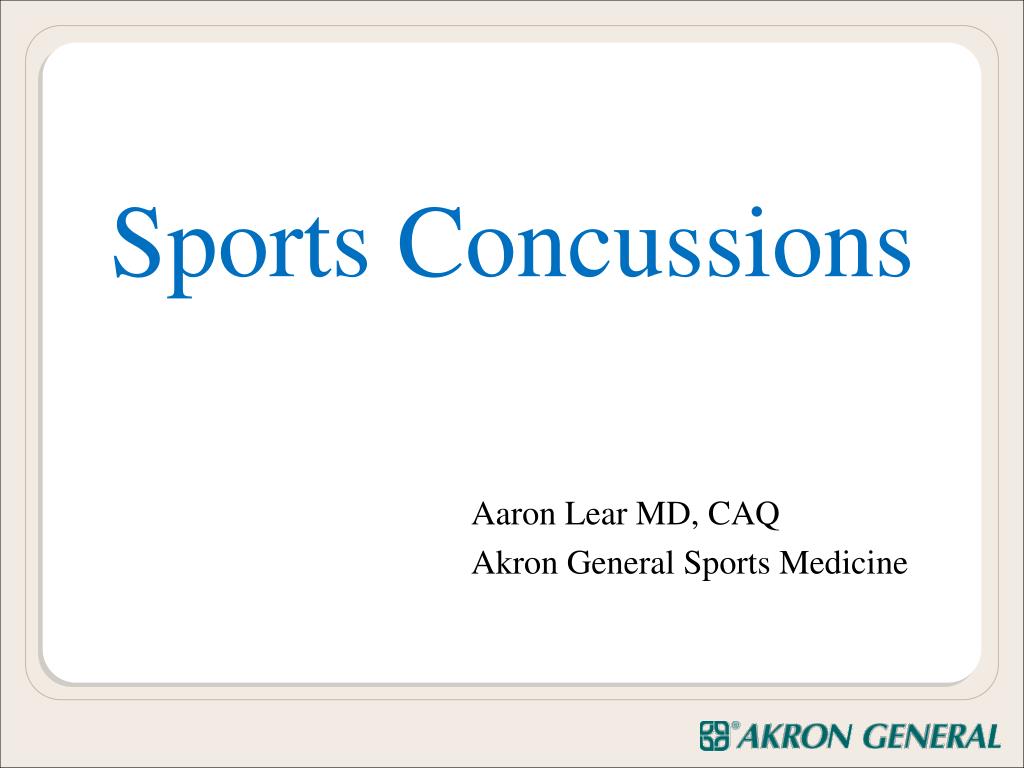 PPT - Sports Concussions PowerPoint Presentation, free download - ID ...