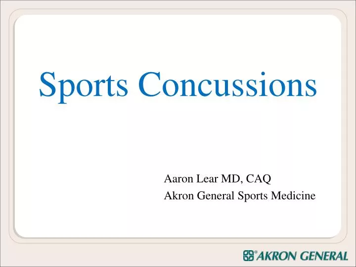 sports concussions