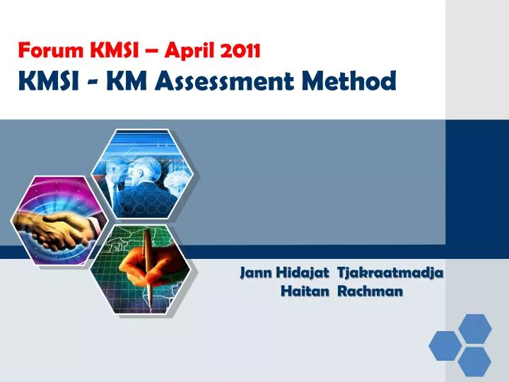 forum kmsi april 2011 kmsi km assessment method