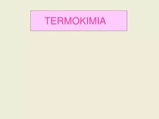 termokimia