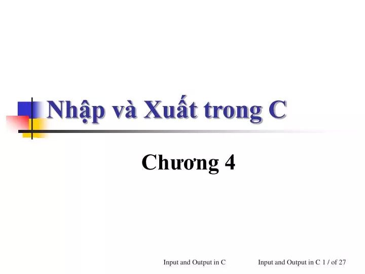 nh p v xu t trong c