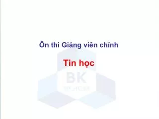 n thi gi ng vi n ch nh tin h c