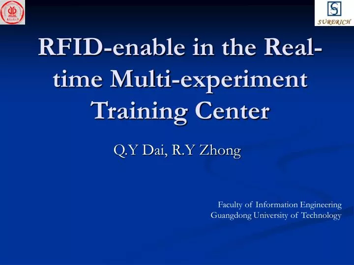 rfid enable in the real time multi experiment training center