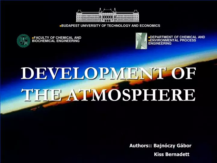 development of the atmosphere